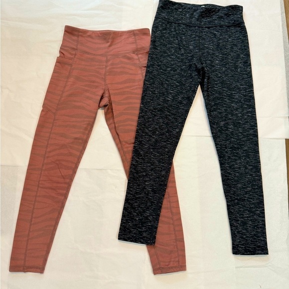 2 pairs of girls leggings , Size Medium 8-10 - Picture 1 of 8
